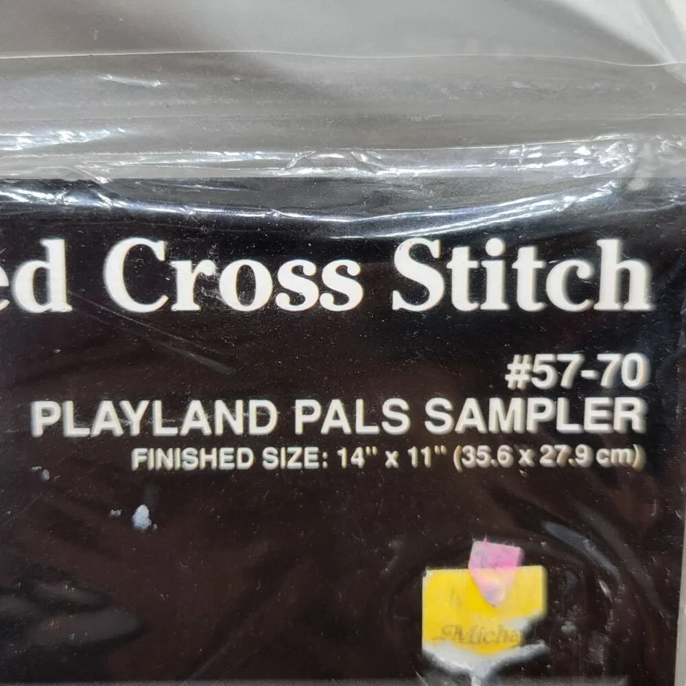 Janlynn Playland Pals Sampler Cross Stitch Kit 14 X 11